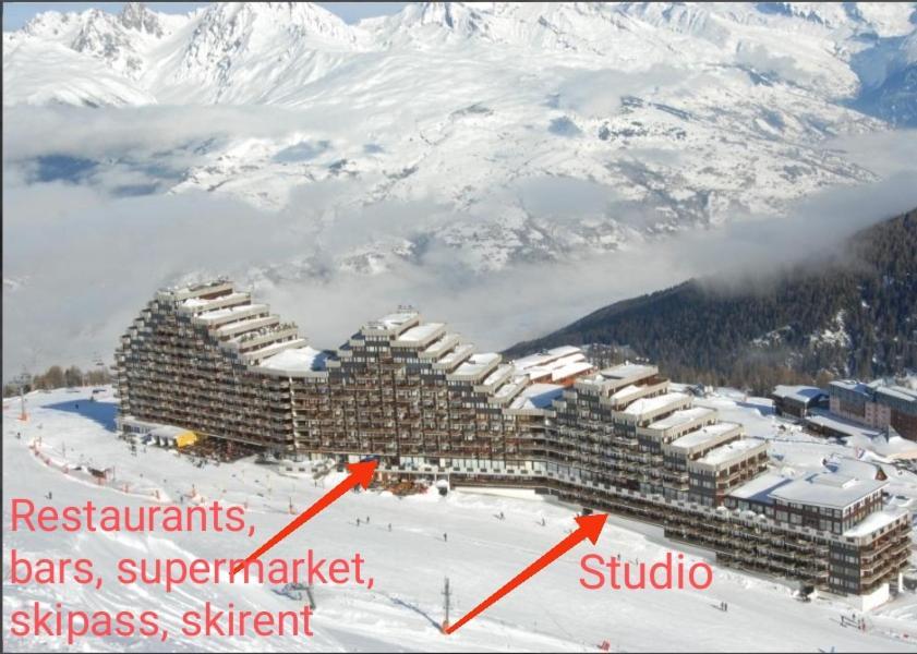 Studio Cosy 2100M Pied Des Pistes-Direct To Ski Slopes-Ski In Ski Out-La Plagne Aime 2000 Esterno foto