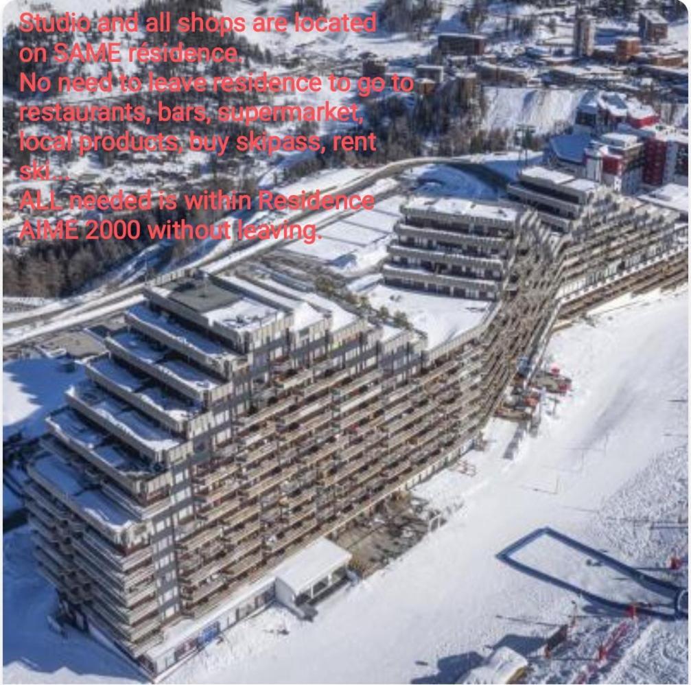 Studio Cosy 2100M Pied Des Pistes-Direct To Ski Slopes-Ski In Ski Out-La Plagne Aime 2000 Esterno foto